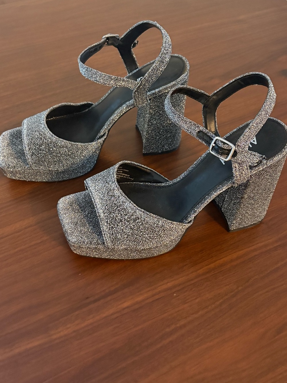 Abound glitter block heels